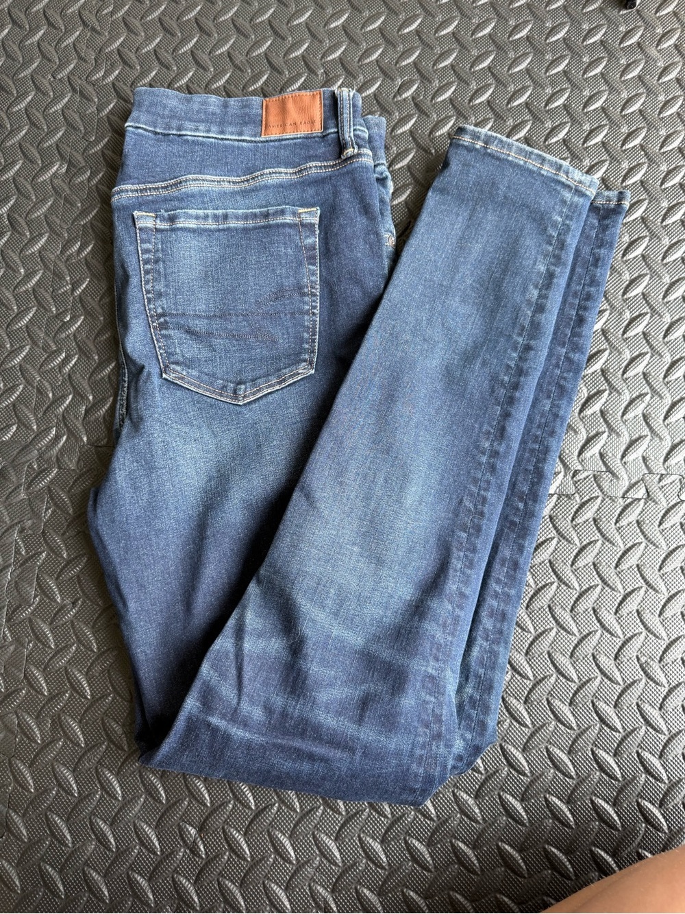 American Eagle Outfitters Women's Dark Blue Skinny Jeans